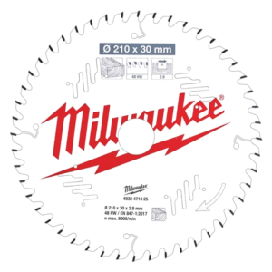 Milwaukee - Kreissägeblatt 210/30mm 48Z Holz...