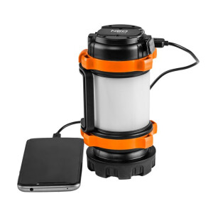 Campinglampe wiederaufladbar 800lm, 3in1 CREE T6 + SMD-LED-Powerbank