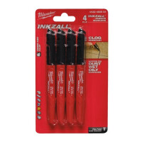 Milwaukee - INKZALL Permanentmarker schwarz (4ST) (4932480551)