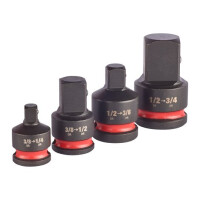 Milwaukee - SHOCKWAVE Adapter 1/2" u. 3/8" Set 4-tlg (4932480356)
