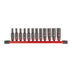 Milwaukee - Schlagnuss-Set 1/4"lang(12tlg.)SHOCKWAVE...