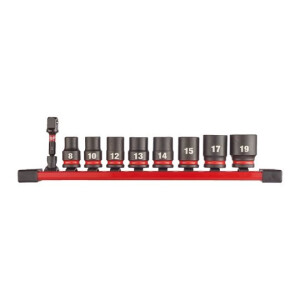 Milwaukee - Schlagnuss-Set 3/8"kurz(9tlg.)SHOCKWAVE...