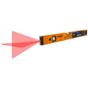NEO - Tools - Digitale Laser - Wasserwaage 60cm mit Display