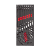 Milwaukee - Gelenk-Ratschen-Ringmaulschl.Einl.15-tlg (4932479829)