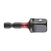 Milwaukee - Adapter 1/4"Hex auf 1/2" Vierkant SHOCK. (4932478803)